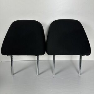 11-23 Charger Black Clothes Front Seat Pair LH RH Headrest Head Rest Cushion OEM